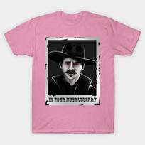 T Shirt Women Doc Holiday Im Your Huckleberry Harajuku Print Kawaii Tshirt Summer Short Sleeve Female T-Shirt Top Tee S rožinė