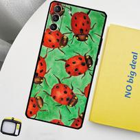 Ladybug Beetle Case For Samsung Galaxy S23 FE S22 Ultra S20 S21 FE S8 S9 S10 Plus Note 10 20 Ultra Cover Galaxy S10e green
