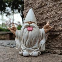 1pc Outdoor Rocking Chair Gnome Garden Statue Parody of Pastoral Resin Decoration Design Decorative Ornament
