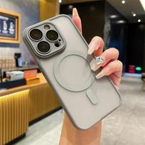 Wireless Charger Magnetic Case For iPhone 15 14 Plus 13 12 11 Pro Max Matte Hard PC Lens Protector for Magsafe Shockproof Cover For iPhone 15 šviesiai žalios spalvos