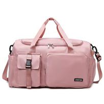 Kelioninis krepšys vyrams moterims per petį, crossbody, fitneso, sportinis, sporto salės krepšys, sausas-šlapias, rankinės, savaitgalio kelioninis krepšys XA172B rožinė