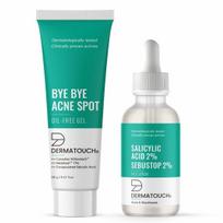 DERMATOUCH Acne Soothing Kit | For Acne & Acne Spots Reduction | For Blackheads Reduction | Specially For Acne Prone & Oily Skin blue