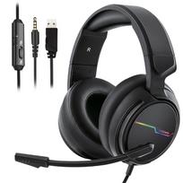 NUBWO Stereo Gaming Headphones for PS4, PS5, Xbox One S - In Ear Headphones 22*17*9cm,3.5+USB juoda