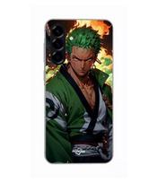 Case - Maniacase - Samsung Galaxy A56 - Silicone - One Piece Zoro - 3D Art juoda