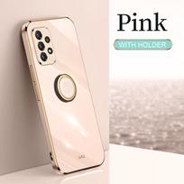 Plating Frame Phone Case On For Samsung Galaxy A72 A52 A32 4g A22 A53 5g A 72 52 32 22 2021 Luxury Silicone Back Cover A32 (4G)