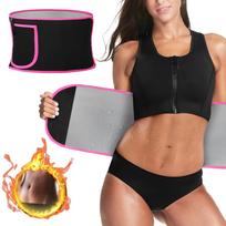 Weight Loss Waist Trainer for Men and Women Adjustable Waist Trim Sweat Belt Sauna Effect Fat Burning Exercise Belt Back white