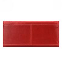 Fashion Casual Large Capacity Multi-card Holding Bag Anti-magnetic Coin Purse Leather Women's Purse Bag raudona