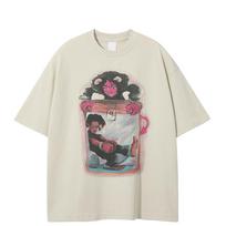 Streetwear Juokingi Grafiniai Marškinėliai Medvilniniai Marškinėliai Unisex Viršūnės Vasariniai Marškinėliai Trumpomis Rankovėmis S chaki