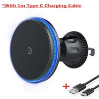 15W Magnetic Car Wireless Charger RGB For iPhone 16 15 14 Pro Max Macsafe Car Phone Holder Stand Mount Fast Charging Station Blue light style juoda
