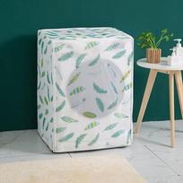 Kompaktiškas Gaivus PEVA Vandeniui Atsparus Skalbimo Mašinos Apsauginis Gaubtas nuo Dulkių su Apsauga nuo UV Spindulių Drum Cover white