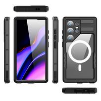 „Mars Ares“ vandeniui atsparus magnetinis dėklas, skirtas Samsung S24 Ultra – dvipusis, pilnai dengiantis, apsauga nuo kritimo Galaxy S24 Plus