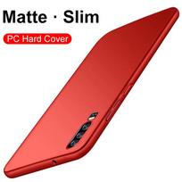 Itin plonas kietas pilnai dengiantis dėklas Huawei P30 P20 Pro P10 P9 Plus Lite matinis vientisos spalvos plonas galinis dėklas Huawei P20 P30 Lite P30 red