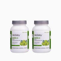 Charak Vedistry Amla+ With Piperine - Immunity & Skin Health, Antioxidant, 100% Pure, 60 Tablets (Pack Of 2)