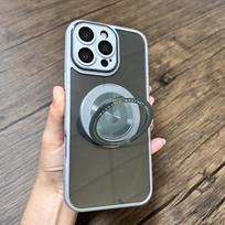Prabangus magnetinis įkrovimas, sulankstomas paslėptas stovas, telefono dėklas, skirtas Iphone 16 15 14 13 Pro Max, visapusiškas objektyvo apsauginis dangtelis For iPhone 15