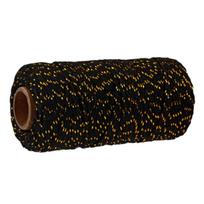 2MM Thick Butchers String Cotton Twine Meat Prep Trussing Turkey Barbecue Strings Meat Sausage Tie Rope Cord 100 Meters juoda