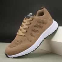 Women's Tennis Shoes Casual Mesh Design Solid Color Breathable  Comfortable Platform Shoes,outdoor Running Sports Women's Shoes 36 blue