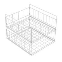 Kitchen Storage Shelf Detachable Wardrobe Dish Drying Rack Shelf Tableware Storage Rack white