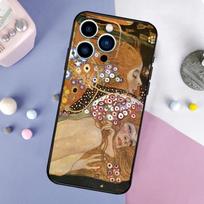 Apple IPhone15Plus Mobile Phone Case Gustav Klimt Abstract Painting Mobile Phone Case Sent A Picture. iPhone 11 black