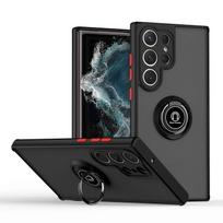 Šarvuotas matinis dėklas Samsung Galaxy S24 FE Ultra S23 Ultra S22 Plus dangtelis su žiediniu stovu laikikliu Coque Funda Capa Galaxy S23 Ultra