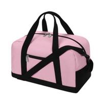 Travel Duffle Bag Large Capacity Multiple Pockets Zipper Waterproof Oxford Cloth Outdoor Weekender Overnight Gym Workout Luggage Suitcase Shoulder Bag 1pc rožinė