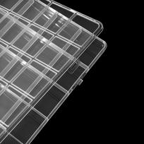 Multifunctional Clear Plastic Organizer Box With Grids Container Nail Art Storage Box For Beads Organizer Art Diy Jewelry