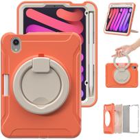 iPad Mini 6 Protective Case with Rotating Stand & Large Handle For iPad mini 6 8.3 inch (with Pen Slot) pink