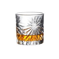4pcs/3pcs/2pcs/1pcs Classic Relief Carved 330ml Whisky Cups Drinkware Cocktail Glass Transparent Flower Spirit Cup  Cup 330ml gray