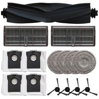 1SET Vacuum Cleaner Replacement Parts For MOVA P10 Pro Including Brushes & Bags A gray