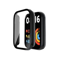 Glass+Case for Xiaomi Mi Band 8 SmartWatch,All-Around Screen Protector PC Bumper Tempered Glass for Mi Band 8 Pro Accessories For Mi Band 8 Pro juoda