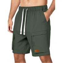 Men's Lace-up Sweatpants Men's Cargo Shorts Casual Pants XL