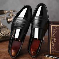 Spring Autumn 2024 Trend Dress Shoes Man Office 39 High Quality Fashion Footwear Legitimate Leather New Suit Social Shoe for Men 38 white
