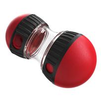 Šunų dresūros žaislas „Leaky Ball“ lėtam šėrimui, didinantis intelektą, dresūros kamuoliukas patalpoms, apsaugantis skrandį, naminių gyvūnėlių reikmenys raudona