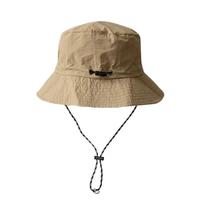 1pc Anti-Sun Hat Mountaineering Hat Thin Stowable Sunproof Waterproof Sun Shading Quick Dry Bucket Shape Summer Camping Hiking chaki