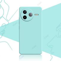 Mobile Phone Cases for Xiaomi Redmi K80 Pro 5G 6.67  RedmiK80 K80Pro 360 Soft Luxury Square Liquid Silicone Back Covers Redmi K80 5G šviesiai mėlyna spalva