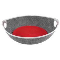 Four Seasons Universal Cat House Cat Litter Kennel SemiClosed Pet Nest Sleeping Bed(Gray ) pilka