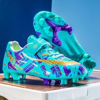 Velcro vaikų futbolo bateliai berniukams ir mergaitėms pradinių klasių mokiniams žolės treniruotėms su dygliukais TF futbolo bateliai 30