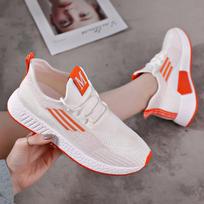 2024 spring and summer new sports women's shoes popcorn coconut running shoes versatile casual single net shoes women's foreign trade 36 gray