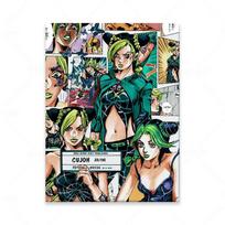 medžio masyvo rėmas Jolyne Cujoh JoJo keistas akmuo Vandenynas HD personažas Anime Siuvinėjimas Tapyba Sienos Menas Plakatai Svetainės apdaila 15*20cm(with frame) beige