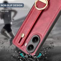 For  Poco X7 Pro 5G Fashion Wrist Strap Phone Holder Case For  Poco X7 Pro Leather style Case Drop-Resistant Cover For Poco X7 Pro 5G
