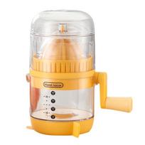 Manual Citrus Juicer Portable Lemon Lime Orange Squeezer BPA-Free Fruit Press Extractor for Oranges Lemons Non-Slip Base Juice Extractor with geltona