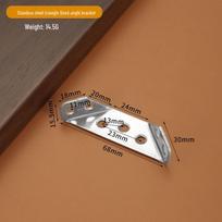 Daugiafunkcinis nerūdijančio plieno kampinis laikiklis kopėčioms ir baldams Without Screws