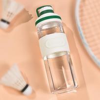 1pc 650ml/22oz Tritan Plastic Sport Water Bottle with Spout Lid, Premium   Quality, BPA Free Food Grade Materials, Clear 650ml