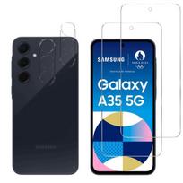 Tempered Glass for Samsung Galaxy A35 5G and Camera Protection [Pack 2] Glass Film Protection Phonillico® skaidri