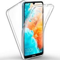 Huawei Y6 2019 Case - Full Transparent Silicone TPU Gel Case Cover Two Front and Back Parts Interlocking Phonillico®