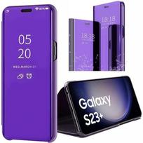 Rigid protective case for Samsung Galaxy S23+ - E.F.CONNECTION - Purple - Translucent window