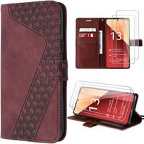 Case for Xiaomi Redmi Note 13 Pro 4G - E.F.Connection - Red - Embossed PU Leather - Flexible - Wallet