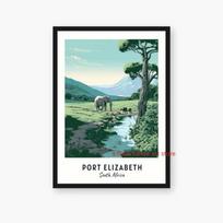 Africa Travel Lagos Nigeria  Hermanus South Africa Art Poster Canvas Painting  Wall Print Picture for Living Room Home Decor 21cm×30cm NoFrame