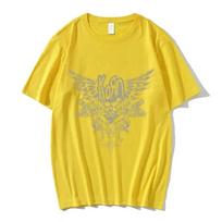 Summer Men's T-shirt Korn Skull Wings Printed T-shirt Metal Gothic Oversized Tee Shirt Men Clothes Short Sleeve S