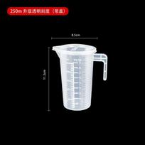 100–5000 ml sutirštintas plastikinis matavimo puodelis su masteliu, maistiniu matavimo puodeliu Eksperimentinis matavimo puodelis menzūrinis plastikinis puodelis