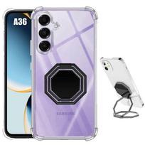 Case for Samsung Galaxy A36 5G, Shockproof Silicone with Foldable Stand - BOOLING® skaidri